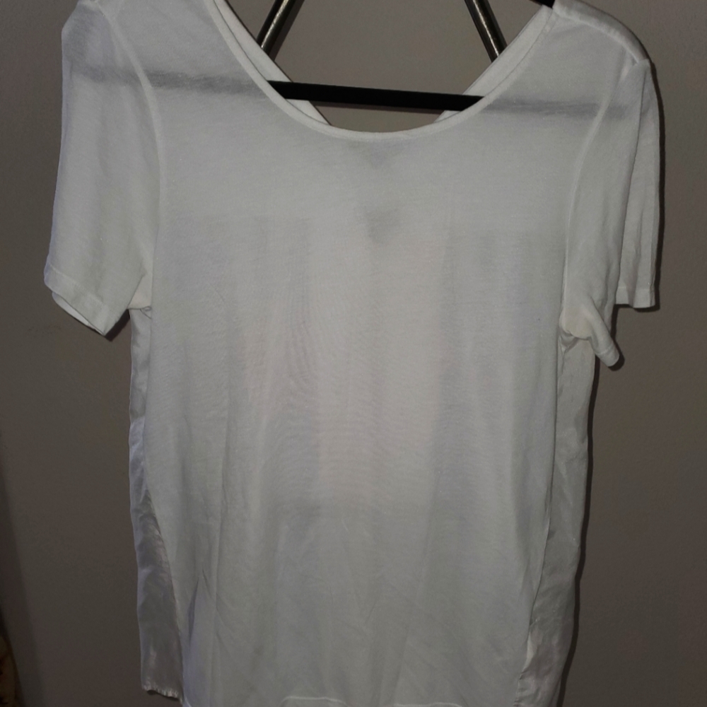 XS Clu, Silk/Modal White Tee